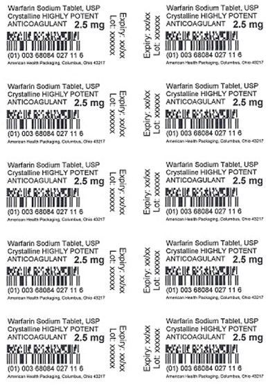 2.5 mg Warfarin Sodium Tablet Blister.jpg 2.5 mg Warfarin Sodium Tablet Blister